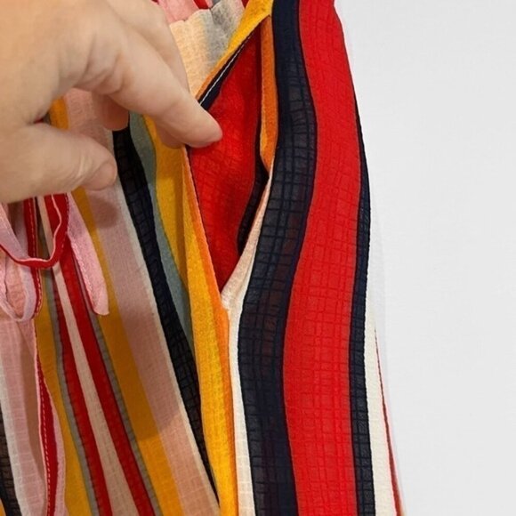 Cloth Brand Striped Cropped Wide Leg Pants Medium - Picture 6 of 7